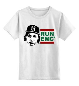 Заказать детскую футболку в Москве. Детская футболка классическая унисекс RUN EMC от gopotol - готовые дизайны и нанесение принтов.