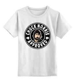 Заказать детскую футболку в Москве. Детская футболка классическая унисекс Чак Норрис от icase - готовые дизайны и нанесение принтов.