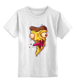 Заказать детскую футболку в Москве. Детская футболка классическая унисекс Пицца от originals - готовые дизайны и нанесение принтов.