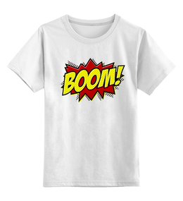 Заказать детскую футболку в Москве. Детская футболка классическая унисекс Boom! от geekbox - готовые дизайны и нанесение принтов.