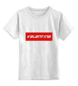Заказать детскую футболку в Москве. Детская футболка классическая унисекс Valentina от THE_NISE  - готовые дизайны и нанесение принтов.