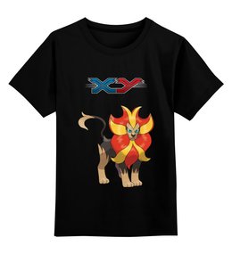 Заказать детскую футболку в Москве. Детская футболка классическая унисекс Pokemon Pyroar от EDJEY  - готовые дизайны и нанесение принтов.
