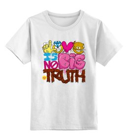 Заказать детскую футболку в Москве. Детская футболка классическая унисекс Love  от ПРИНТЫ ПЕЧАТЬ  - готовые дизайны и нанесение принтов.