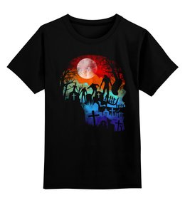 Заказать детскую футболку в Москве. Детская футболка классическая унисекс Ночь мертвецов от printik - готовые дизайны и нанесение принтов.