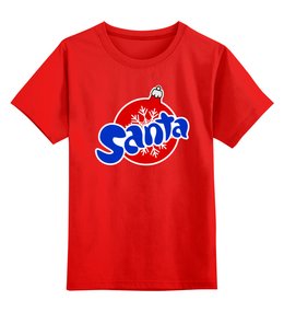 Заказать детскую футболку в Москве. Детская футболка классическая унисекс Santa от gopotol - готовые дизайны и нанесение принтов.
