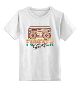 Заказать детскую футболку в Москве. Детская футболка классическая унисекс Вечно Молодой от MariYang  - готовые дизайны и нанесение принтов.