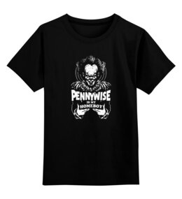 Заказать детскую футболку в Москве. Детская футболка классическая унисекс Pennywise        от T-shirt print  - готовые дизайны и нанесение принтов.