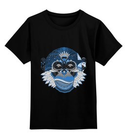 Заказать детскую футболку в Москве. Детская футболка классическая унисекс обезьяна от annafred - готовые дизайны и нанесение принтов.