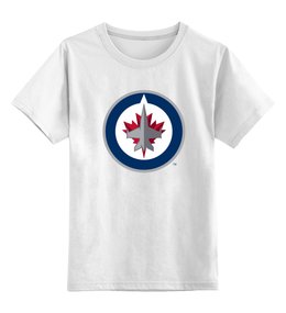 Заказать детскую футболку в Москве. Детская футболка классическая унисекс Winnipeg Jets / NHL Canada от KinoArt - готовые дизайны и нанесение принтов.