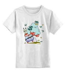 Заказать детскую футболку в Москве. Детская футболка классическая унисекс миллионер от NAREK - готовые дизайны и нанесение принтов.