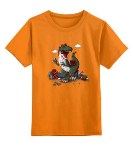 Заказать детскую футболку в Москве. Детская футболка классическая унисекс Прожорливый крокодил от ПРИНТЫ ПЕЧАТЬ  - готовые дизайны и нанесение принтов.