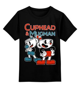 Заказать детскую футболку в Москве. Детская футболка классическая унисекс Cuphead and Mugman от geekbox - готовые дизайны и нанесение принтов.