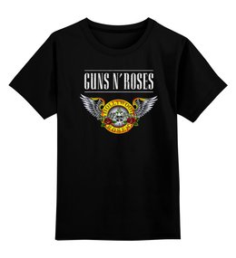 Заказать детскую футболку в Москве. Детская футболка классическая унисекс Guns n' Roses от Leichenwagen - готовые дизайны и нанесение принтов.