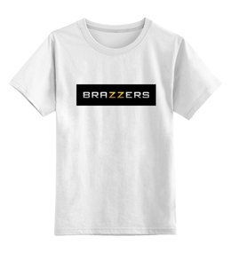 Заказать детскую футболку в Москве. Детская футболка классическая унисекс Brazzers  от cherdantcev - готовые дизайны и нанесение принтов.