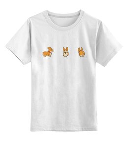 Заказать детскую футболку в Москве. Детская футболка классическая унисекс Корги Собака от MariYang  - готовые дизайны и нанесение принтов.
