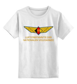 Заказать детскую футболку в Москве. Детская футболка классическая унисекс ВВС ГДР от Рустам Юсупов - готовые дизайны и нанесение принтов.