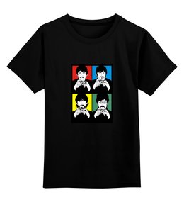 Заказать детскую футболку в Москве. Детская футболка классическая унисекс Beatles от Виктор Гришин - готовые дизайны и нанесение принтов.