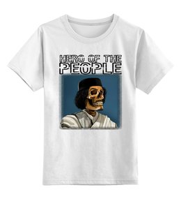 Заказать детскую футболку в Москве. Детская футболка классическая унисекс Муаммар Каддафи от Leichenwagen - готовые дизайны и нанесение принтов.