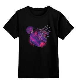 Заказать детскую футболку в Москве. Детская футболка классическая унисекс Galactic Cube от Павел Павел - готовые дизайны и нанесение принтов.