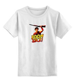 Заказать детскую футболку в Москве. Детская футболка классическая унисекс Boom stick  от ПРИНТЫ ПЕЧАТЬ  - готовые дизайны и нанесение принтов.