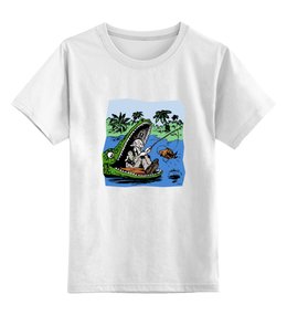 Заказать детскую футболку в Москве. Детская футболка классическая унисекс Рыбалка от st48@rambler.ru - готовые дизайны и нанесение принтов.