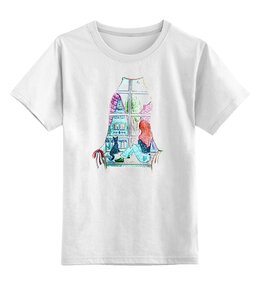 Заказать детскую футболку в Москве. Детская футболка классическая унисекс Мечтательница от Мэриn - готовые дизайны и нанесение принтов.