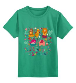 Заказать детскую футболку в Москве. Детская футболка классическая унисекс Зверушки от Ирина - готовые дизайны и нанесение принтов.