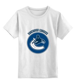 Заказать детскую футболку в Москве. Детская футболка классическая унисекс Vancouver Canucks от kspsshop - готовые дизайны и нанесение принтов.