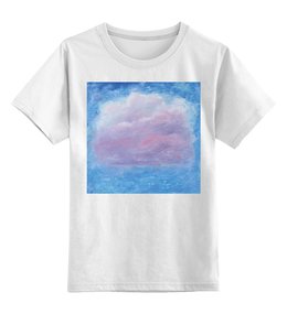 Заказать детскую футболку в Москве. Детская футболка классическая унисекс Розовое облако на небе от khlele@mail.ru - готовые дизайны и нанесение принтов.