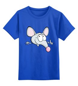 Заказать детскую футболку в Москве. Детская футболка классическая унисекс Мышка от Violet - готовые дизайны и нанесение принтов.