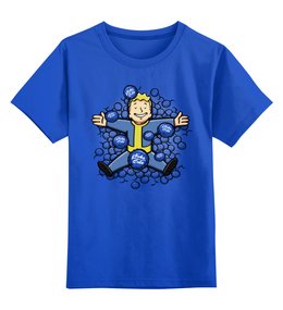 Заказать детскую футболку в Москве. Детская футболка классическая унисекс Vault Boy от printik - готовые дизайны и нанесение принтов.