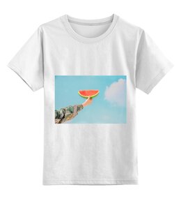 Заказать детскую футболку в Москве. Детская футболка классическая унисекс Лето  от FireFoxa - готовые дизайны и нанесение принтов.