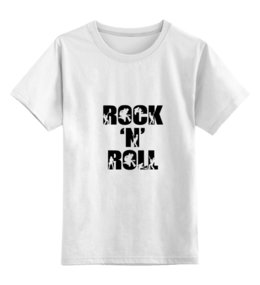Заказать детскую футболку в Москве. Детская футболка классическая унисекс Rock'n'Roll от gent777 - готовые дизайны и нанесение принтов.
