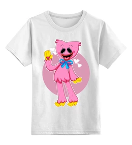 Заказать детскую футболку в Москве. Детская футболка классическая унисекс Poppy Playtime - Кисси Мисси от weeert - готовые дизайны и нанесение принтов.