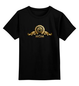 Заказать детскую футболку в Москве. Детская футболка классическая унисекс Metro-Goldwyn-Mayer / MGM от KinoArt - готовые дизайны и нанесение принтов.