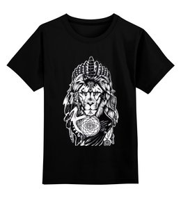 Заказать детскую футболку в Москве. Детская футболка классическая унисекс The Lion от Troy - Angel - готовые дизайны и нанесение принтов.