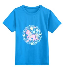Заказать детскую футболку в Москве. Детская футболка классическая унисекс Unicorn от Maria Bobrova - готовые дизайны и нанесение принтов.
