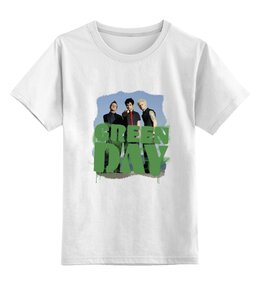 Заказать детскую футболку в Москве. Детская футболка классическая унисекс Популярная панк-группа "Green Day" от shinko - готовые дизайны и нанесение принтов.