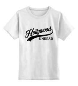 Заказать детскую футболку в Москве. Детская футболка классическая унисекс Hollywood Undead спорт от inPrintio - готовые дизайны и нанесение принтов.