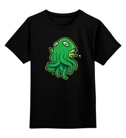 Заказать детскую футболку в Москве. Детская футболка классическая унисекс Octopus / Осьминог от crash - готовые дизайны и нанесение принтов.