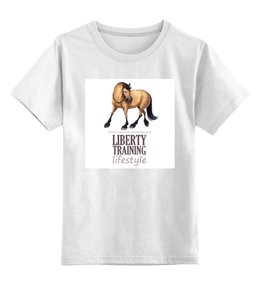 Заказать детскую футболку в Москве. Детская футболка классическая унисекс LIBERTY TRAINING от konna - готовые дизайны и нанесение принтов.