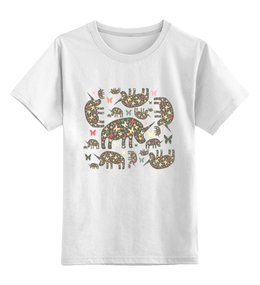 Заказать детскую футболку в Москве. Детская футболка классическая унисекс Очень добрые носороги от JuliaBadeeva - готовые дизайны и нанесение принтов.