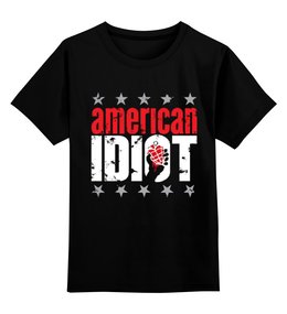 Заказать детскую футболку в Москве. Детская футболка классическая унисекс Green Day American Idiot от painter13 - готовые дизайны и нанесение принтов.