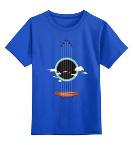 Заказать детскую футболку в Москве. Детская футболка классическая унисекс Sky-Guitar от balden - готовые дизайны и нанесение принтов.