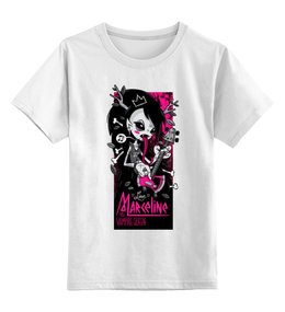 Заказать детскую футболку в Москве. Детская футболка классическая унисекс Vampire rocker girl от Leichenwagen - готовые дизайны и нанесение принтов.