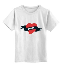 Заказать детскую футболку в Москве. Детская футболка классическая унисекс Сердце  от THE_NISE  - готовые дизайны и нанесение принтов.
