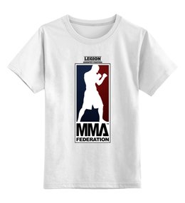 Заказать детскую футболку в Москве. Детская футболка классическая унисекс MMA - Legion от ARSBOYZ BRAND - готовые дизайны и нанесение принтов.