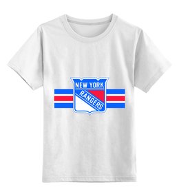 Заказать детскую футболку в Москве. Детская футболка классическая унисекс Нью-Йорк Рейнджерс от kspsshop - готовые дизайны и нанесение принтов.