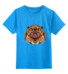 Заказать детскую футболку в Москве. Детская футболка классическая унисекс Медведь от nessing - готовые дизайны и нанесение принтов.