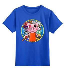 Заказать детскую футболку в Москве. Детская футболка классическая унисекс Пигги от PrintGamer  - готовые дизайны и нанесение принтов.